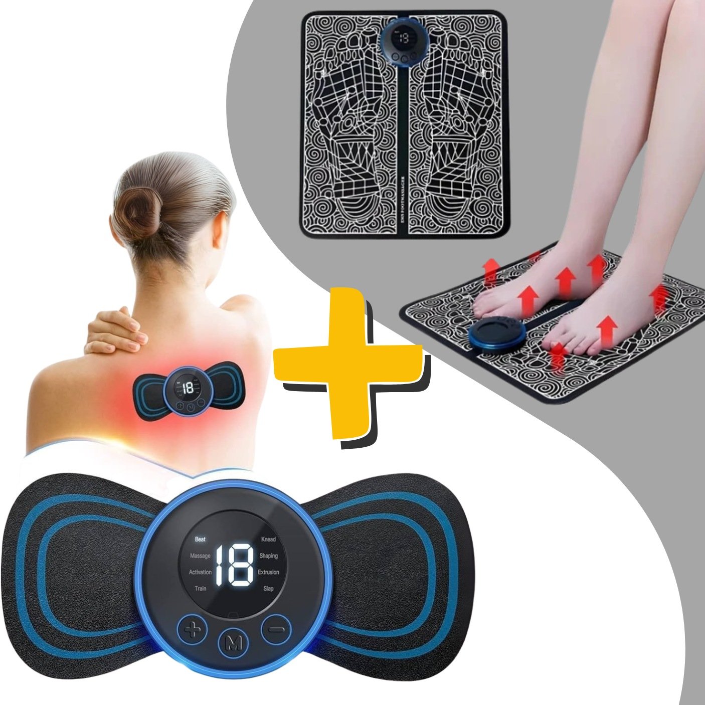 Combo Masajeador De Pies Tipo Mariposa